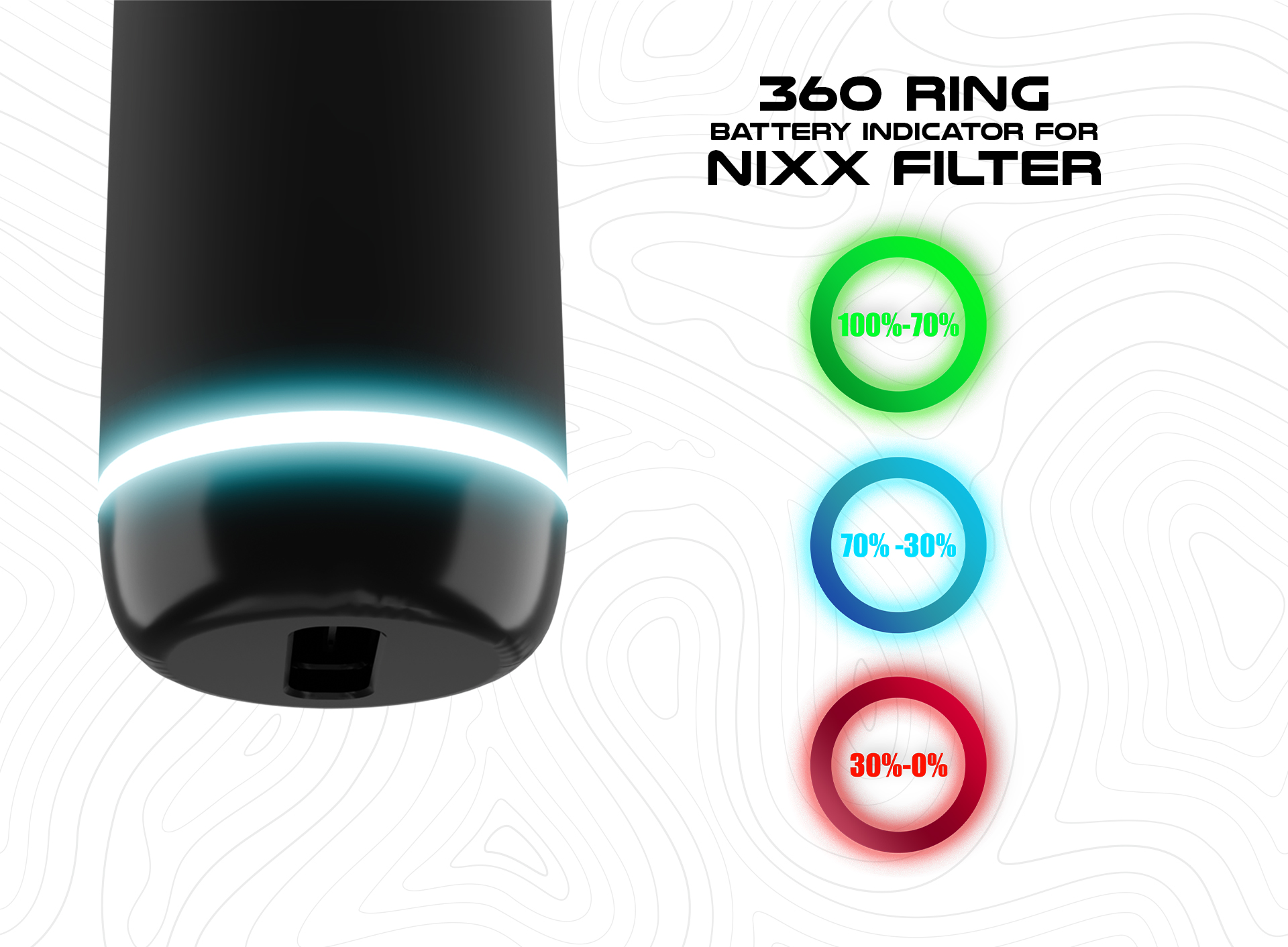 4. (C) Battery Indicator NIXX Filter